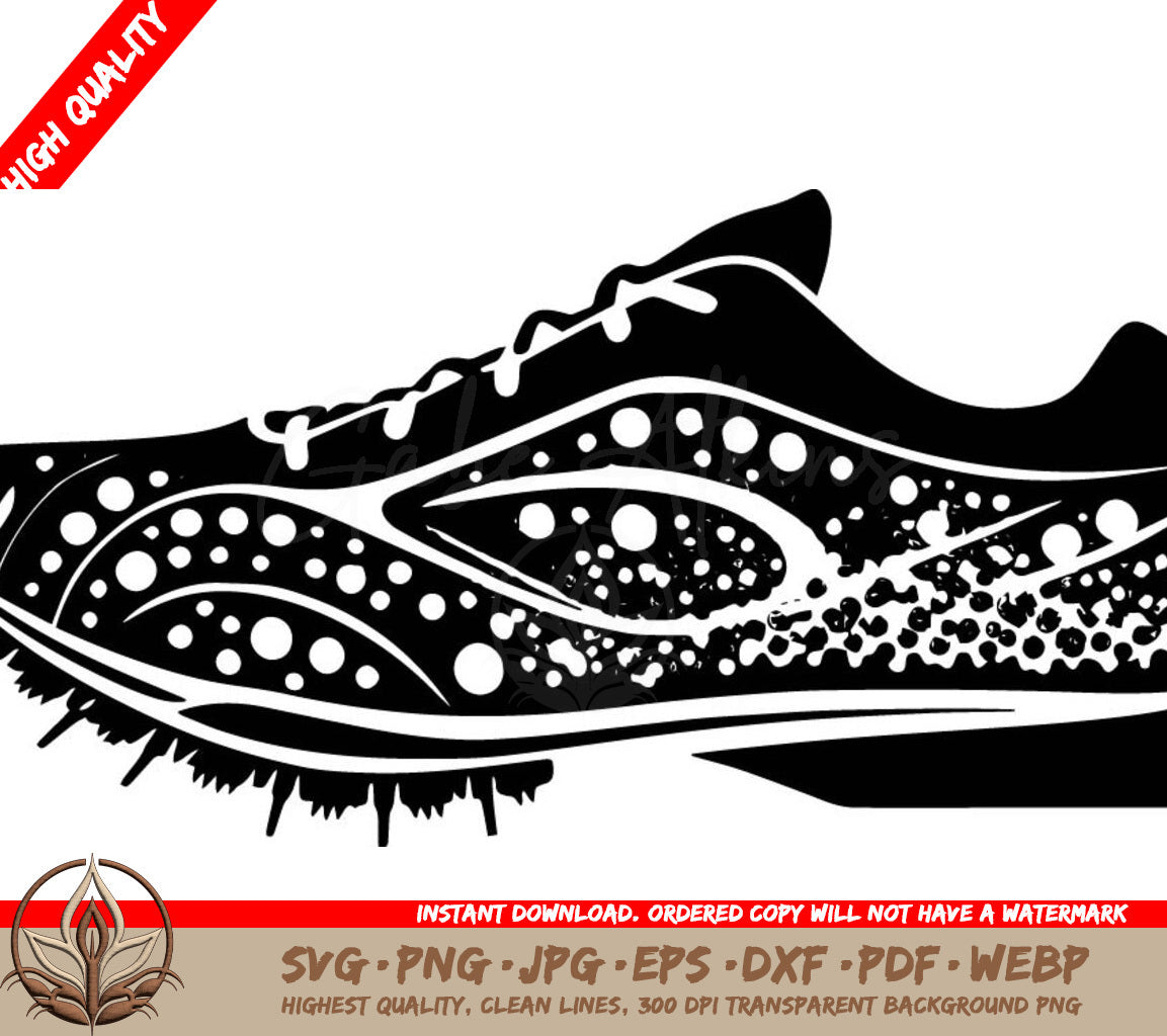 Track Shoes Digital Design File (SVG, PNG, JPG, AI, PDF, DXF, EPS, WebP)