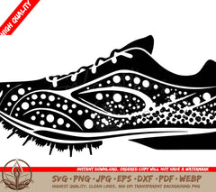 Track Shoes Digital Design File (SVG, PNG, JPG, AI, PDF, DXF, EPS, WebP)