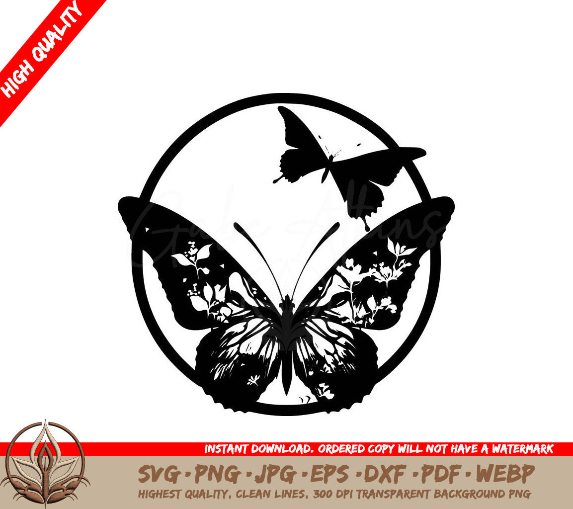 Tranquil Butterflies: Digital Design in Multiple File Formats