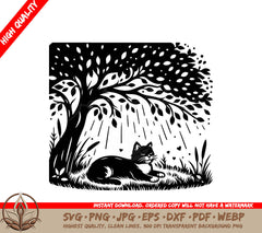 Tree Canopy Peace Digital Design File (SVG, PNG, JPG, AI, PDF, DXF, EPS, WebP)