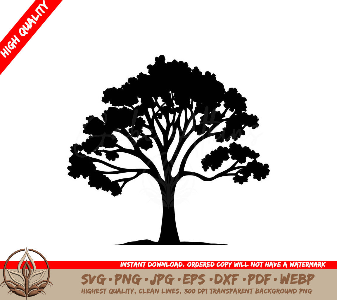 Tree in Nature - Digital Design in Multiple File Formats (SVG, PNG, JPG, AI, PDF, DXF, EPS, WebP)
