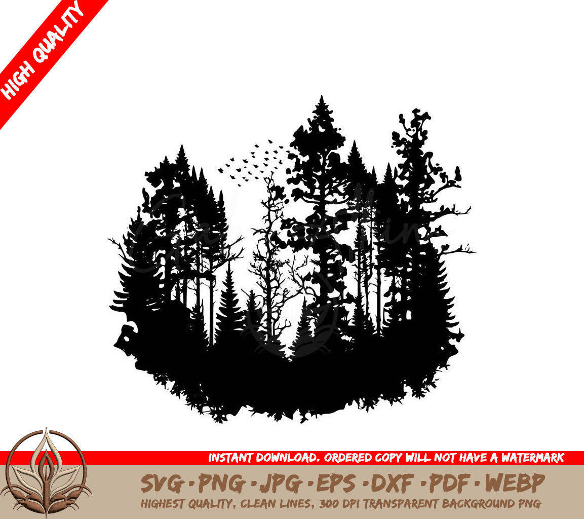 Treeline Enchantment: Digital Design in Multiple File Formats