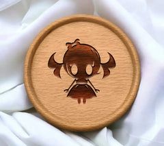 Cute Halloween Girl with Pigtails SVG - Trick or Treat Vector Design SVG