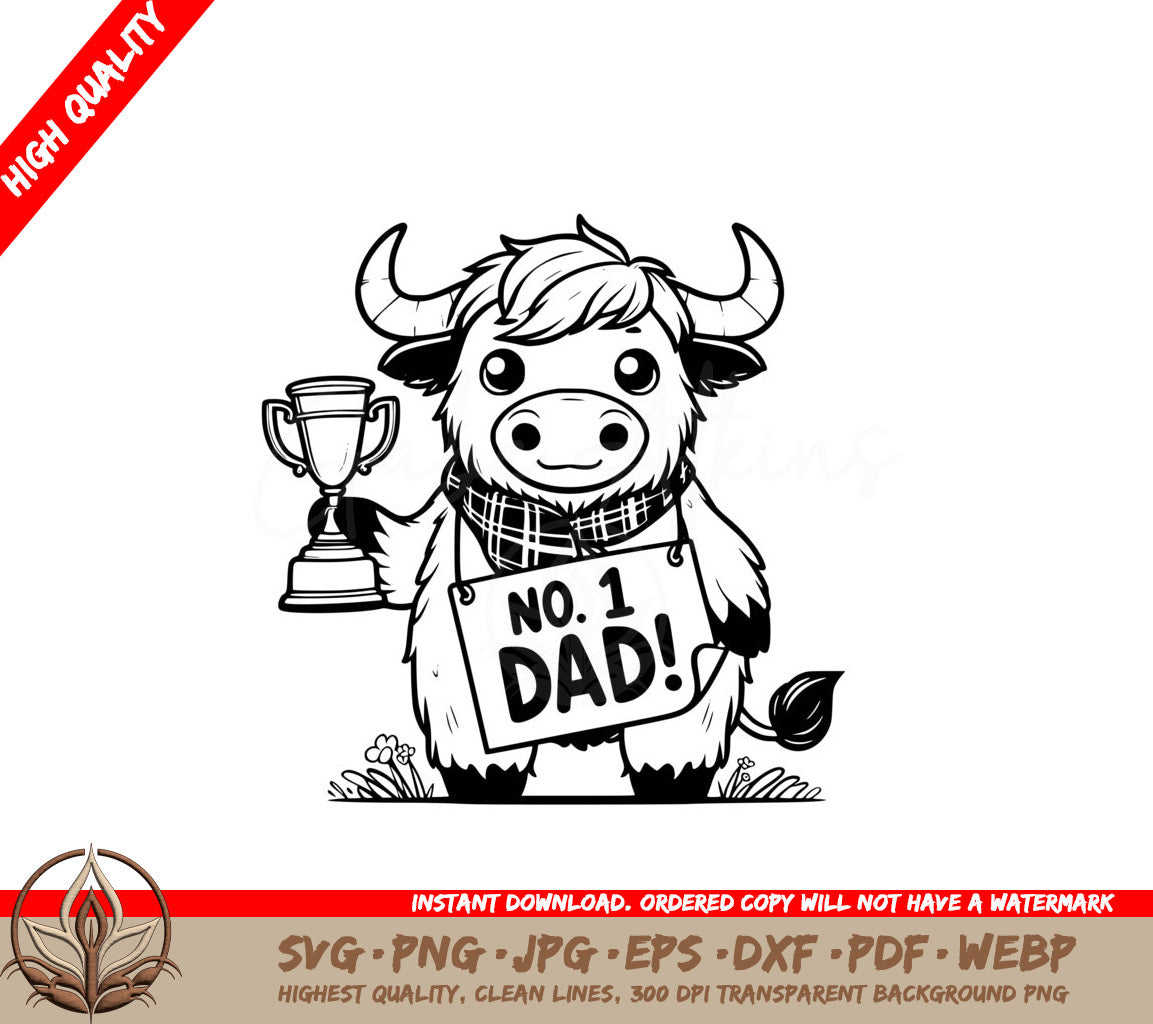 Trophy-Winning Dad SVG