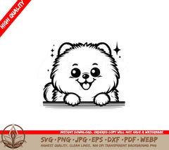 Twinkling Pomeranian SVG