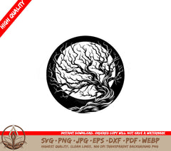 Twisted Arbor Elegance SVG Cut File Design Download