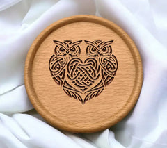 Celtic Owl Heart Love SVG - Design SVG
