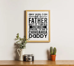 Chihuahua Daddy SVG - Typography T-Shirt Design SVG