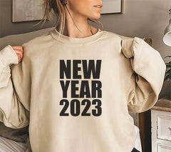 New Year 2023 Typography SVG Design - T-Shirt Graphic SVG