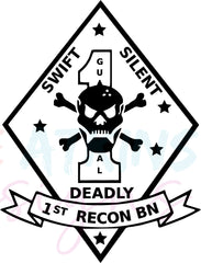 USMC 1st Recon Battalion Logo SVG, PNG, EPS, DFX, JPG, PDF, WEBP | USM | USMC 1st Recon Battalion Logo SVG, PNG, EPS, DFX, JPG, PDF, WEBP