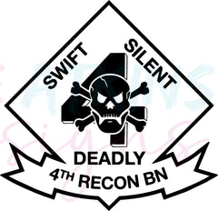 USMC 4th Recon Battalion Insignia SVG, PNG, EPS, DFX, JPG, PDF, WEBP | | USMC 4th Recon Battalion Insignia SVG, PNG, EPS, DFX, JPG, PDF, WEBP