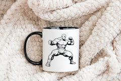 A Muscular Man With His Fist In The Air SVG - Ultimate Fighter SVG