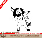 Dancing Unicorn SVG Design SVG