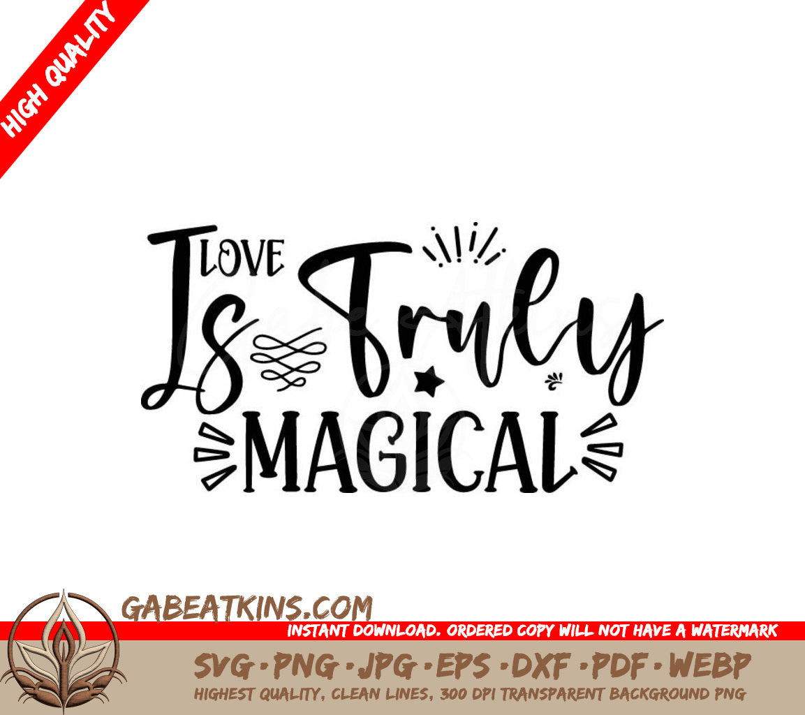 Magical Unicorn Love Quote SVG Bundle SVG