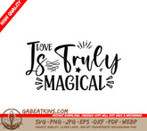 Magical Unicorn Love Quote SVG Bundle SVG