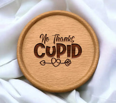 No Thanks Cupid - SVG Design with Heart & Arrow SVG