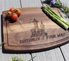 Haunted House Silhouette SVG - Halloween Vector Graphic SVG