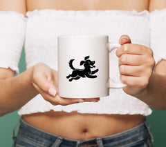 Black Dog Running Silhouette SVG - Vector Clipart SVG