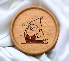 Dog in Santa Hat SVG - Christmas Vector Illustration SVG