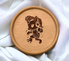 Cute Unicorn Boxer SVG - Cartoon Style Vector Illustration SVG