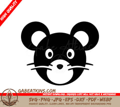 Mouse Face SVG - Vectorized Mice in Nature Scenes SVG