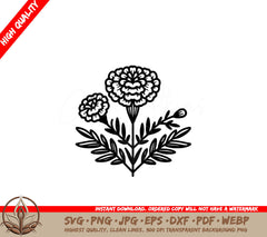 Vibrant Marigolds Digital Download SVG