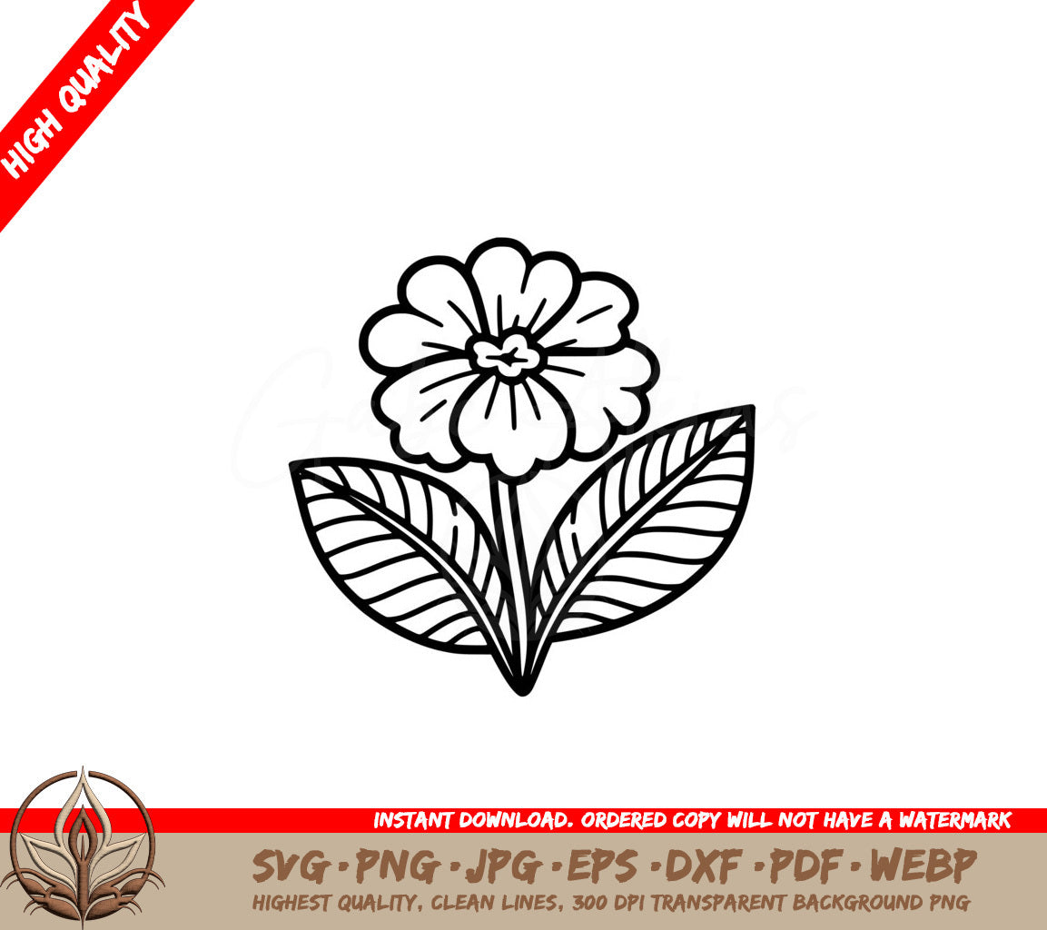 Vibrant Primrose Digital Design SVG