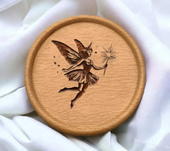 Vintage  Fairy with Wand SVG Illustration SVG