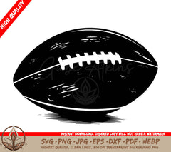 Vintage Football - Digital Design in Multiple File Formats (SVG, PNG, JPG, AI, PDF, DXF, EPS, WebP)
