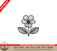 Violet Flower Beauty - Digital Design SVG