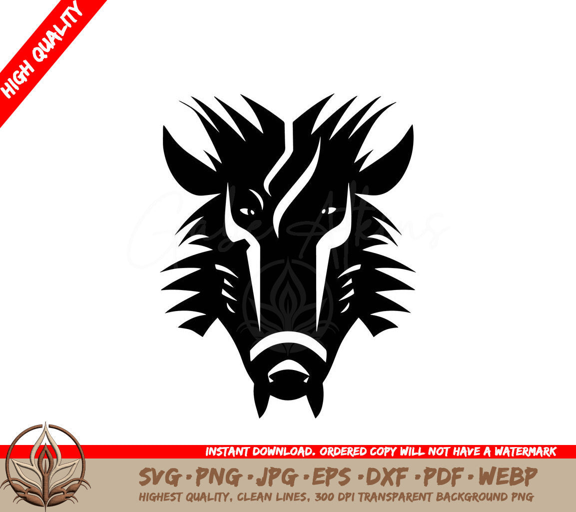 Warthog Head - Digital Download in Multiple File Formats