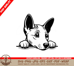 Watchful Basenji SVG