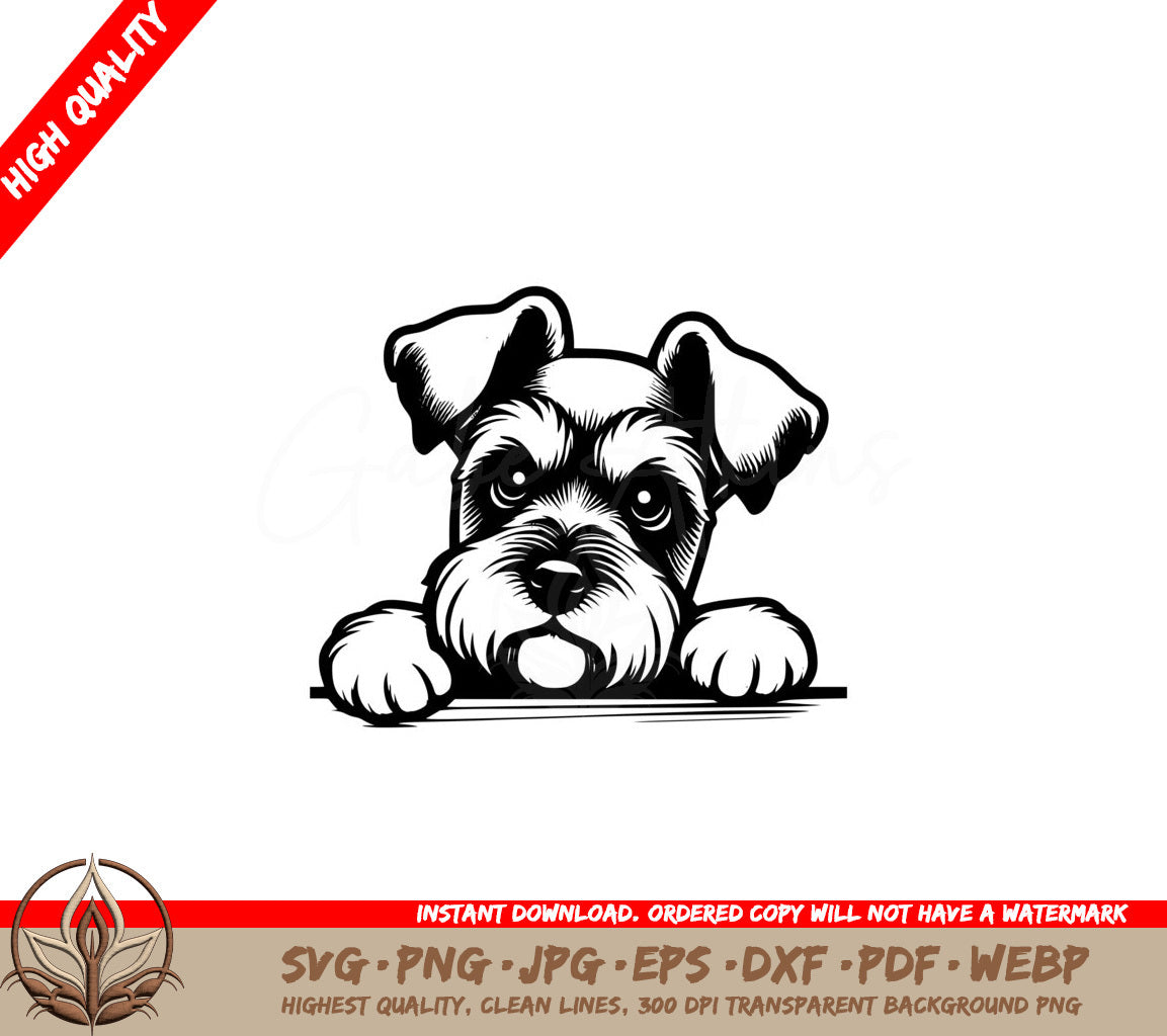 Watchful Miniature Schnauzer SVG