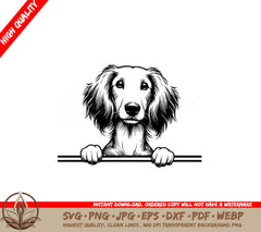 Watchful Saluki SVG Cut File Design Download