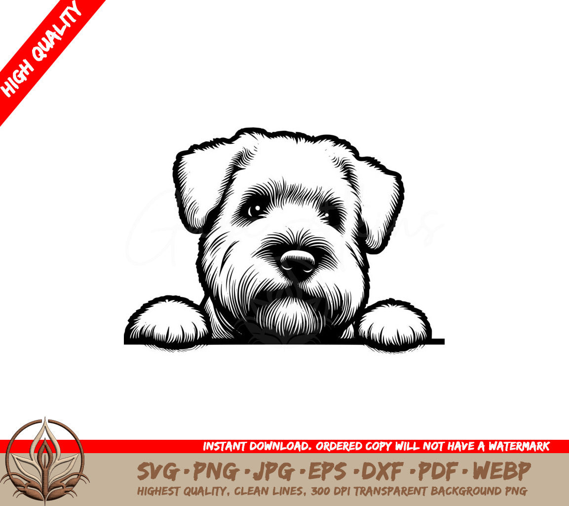 Watchful Wheaten Terrier SVG