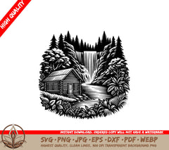 Waterfall Cabin Hideaway SVG