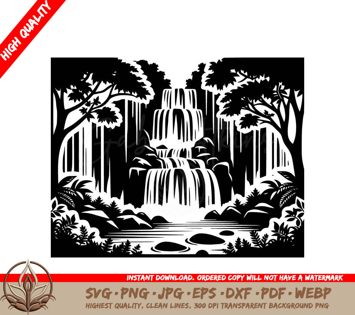 Waterfall Sanctuary: Digital Design in Multiple File Formats