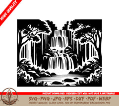 Waterfall Sanctuary: Digital Design in Multiple File Formats