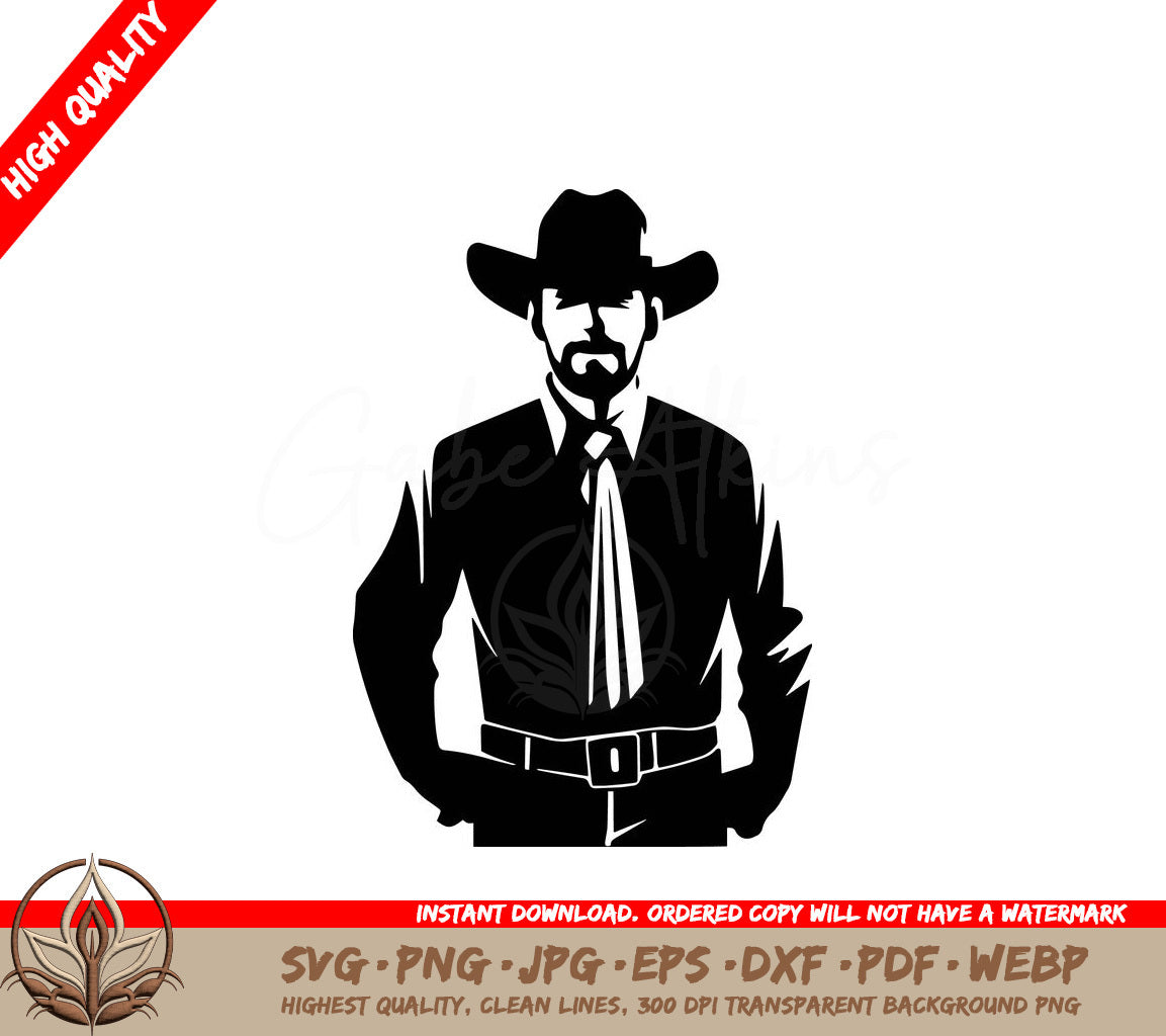 Western Sheriff Digital Design File (SVG, PNG, JPG, AI, PDF, DXF, EPS, WebP)