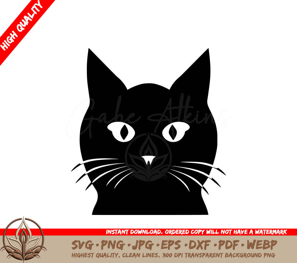 Whisker Cat - Digital Design in Multiple File Formats