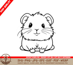 Whiskered Guinea Pig - Digital Design in Multiple File Formats