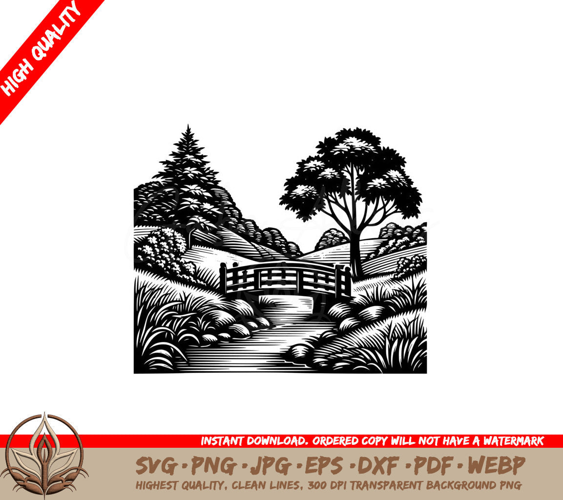 Whispering Creek Crossing SVG Cut File