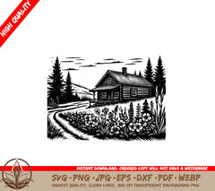 Whispering Mountain Retreat SVG