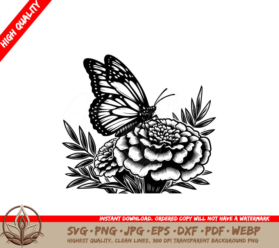 Whispering Petal Wings SVG