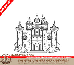 Castle Rock SVG Eldritch Whispers of Ancient Secrets SVG