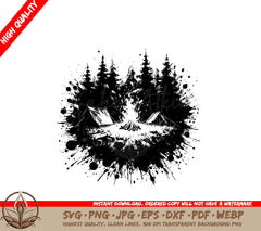 Wilderness Campfire Chaos SVG