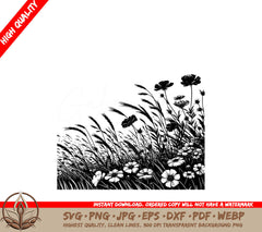 Windy Blossom Secrets SVG PNG JPG AI PDF DXF EPS WebP Digital Download