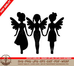 Winged Fairy Wonders Digital Design in Multiple File Formats
