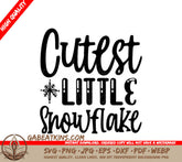 Cutest Little Snowflake SVG - Winter Design SVG