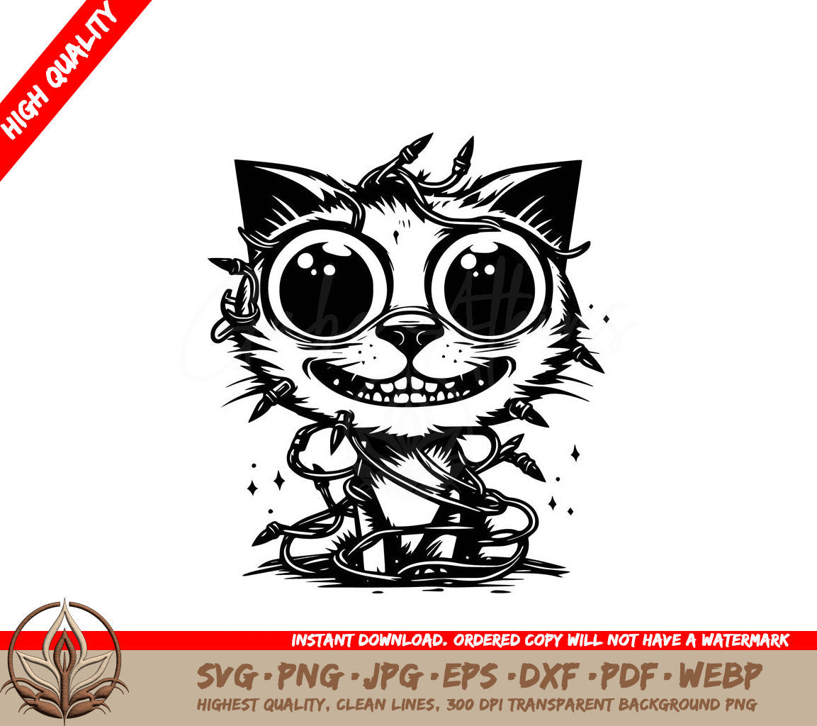 Wired Xmas Feline: Digital Design in Multiple File Formats